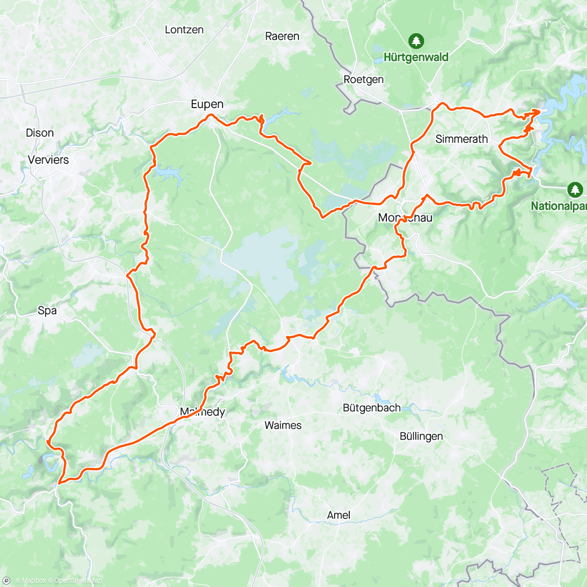 Map of the activity, Hello Eifel 😎☀️