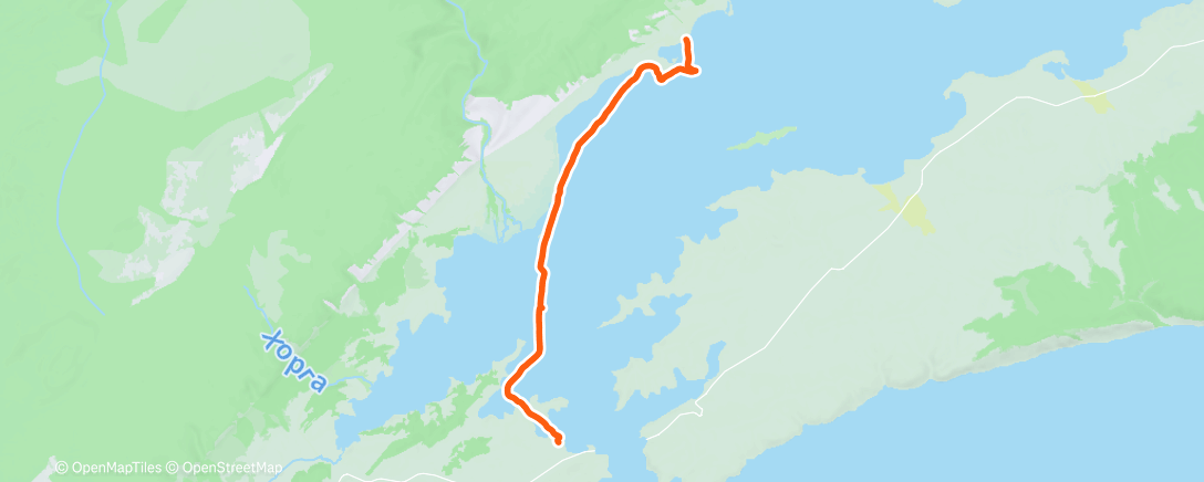 Map of the activity, Morning Ice Skate