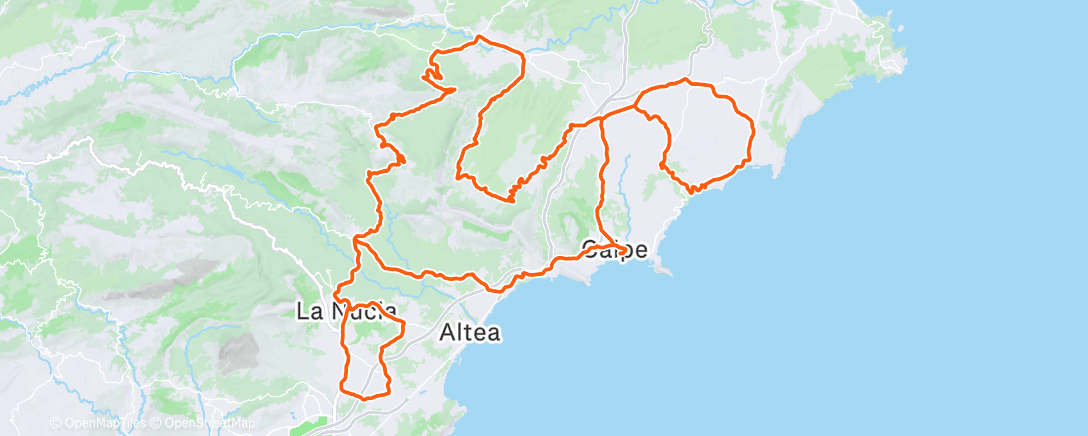 Map of the activity, Morning Ride