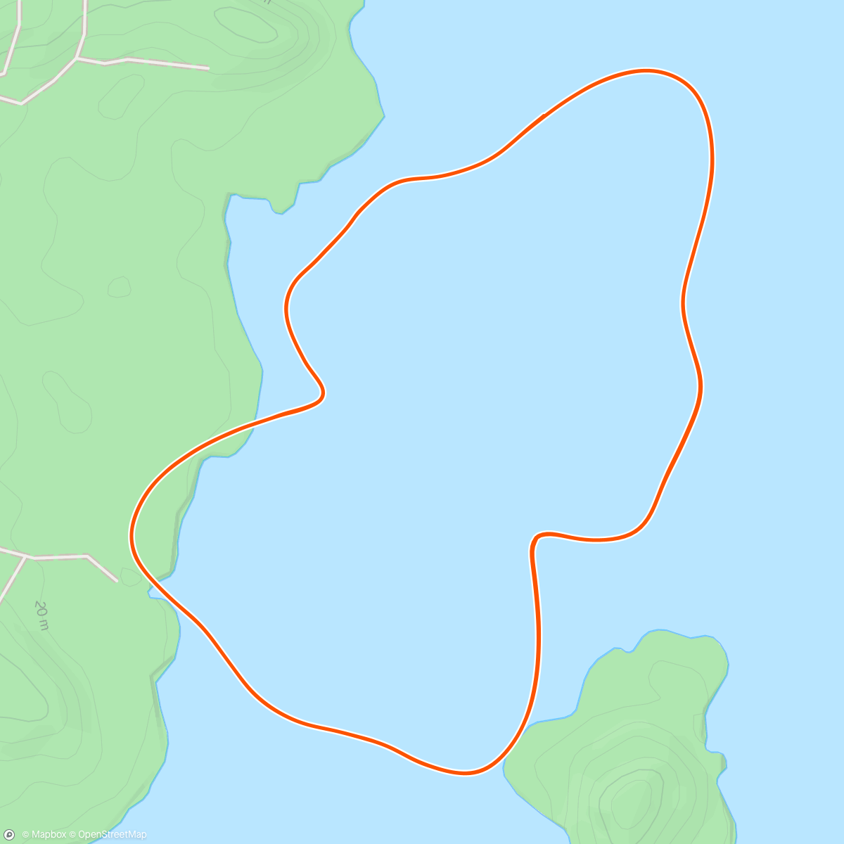 Mappa dell'attività Zwift - easy on The Classic in Watopia