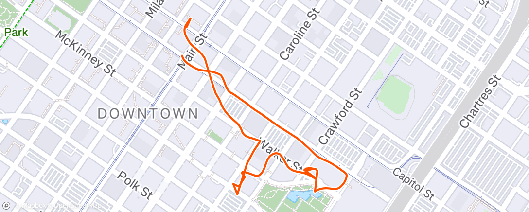 Map of the activity, Lunch Walk