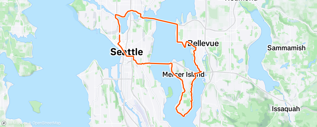 Map of the activity, Afternoon Ride