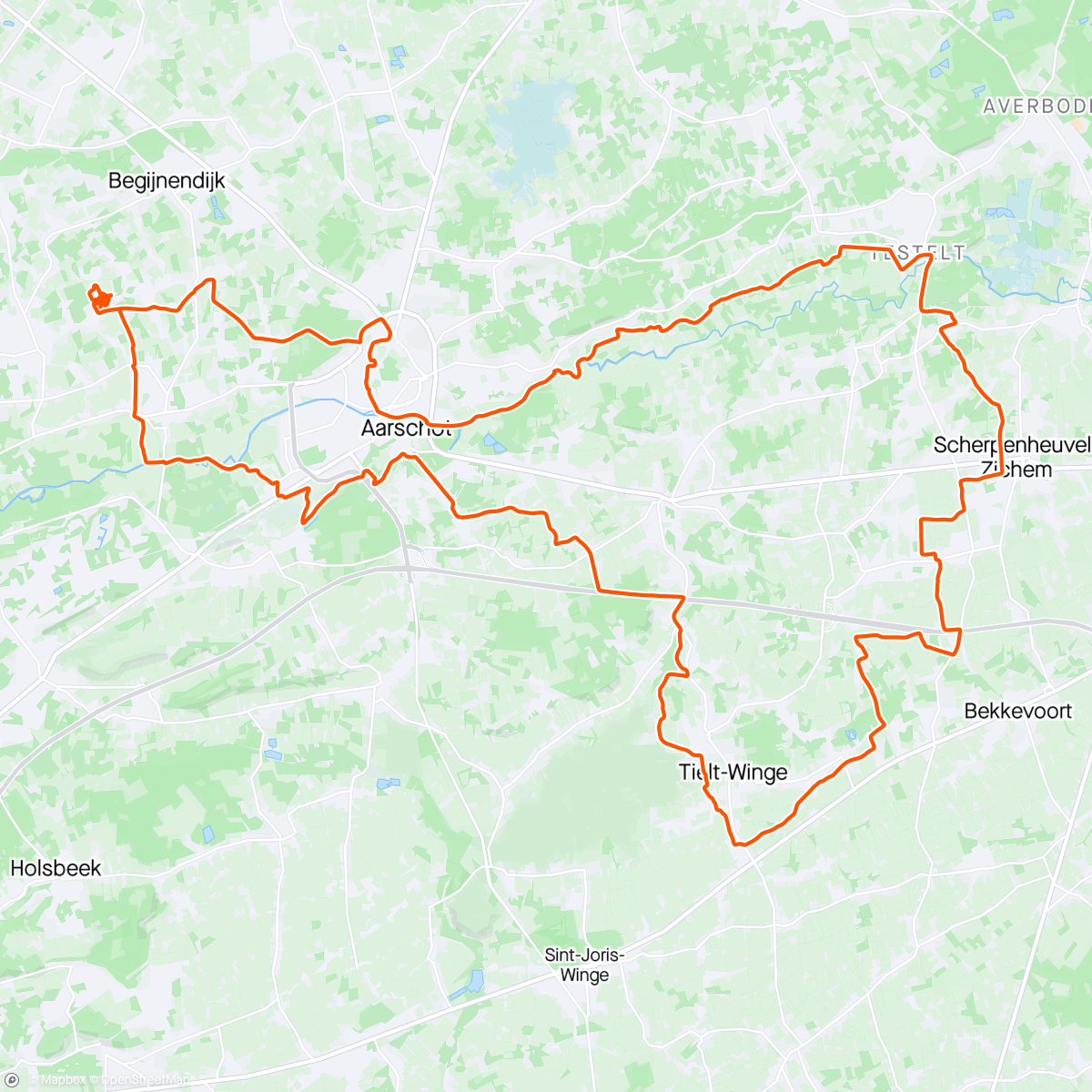 Map of the activity, Sven Nys Center loop