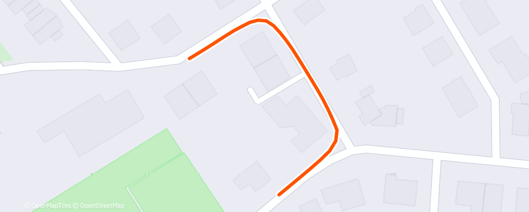 Map of the activity, Kleine Testfahrt mit neuer Einstellung am Lenker