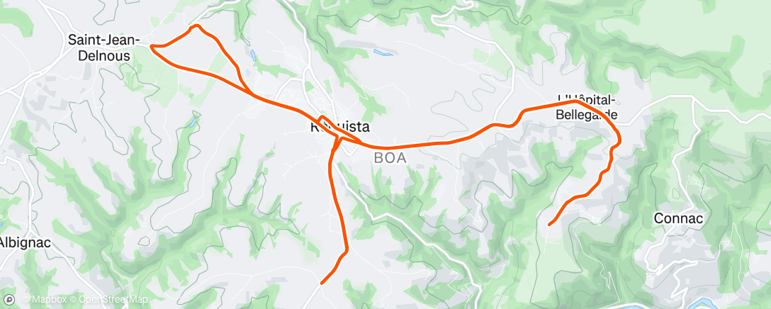 Carte de l'activité