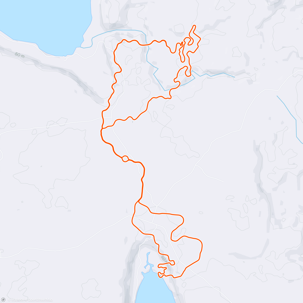 Map of the activity, Zwift - The Gorby in Makuri Islands