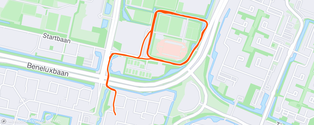 Map of the activity, Avondloop