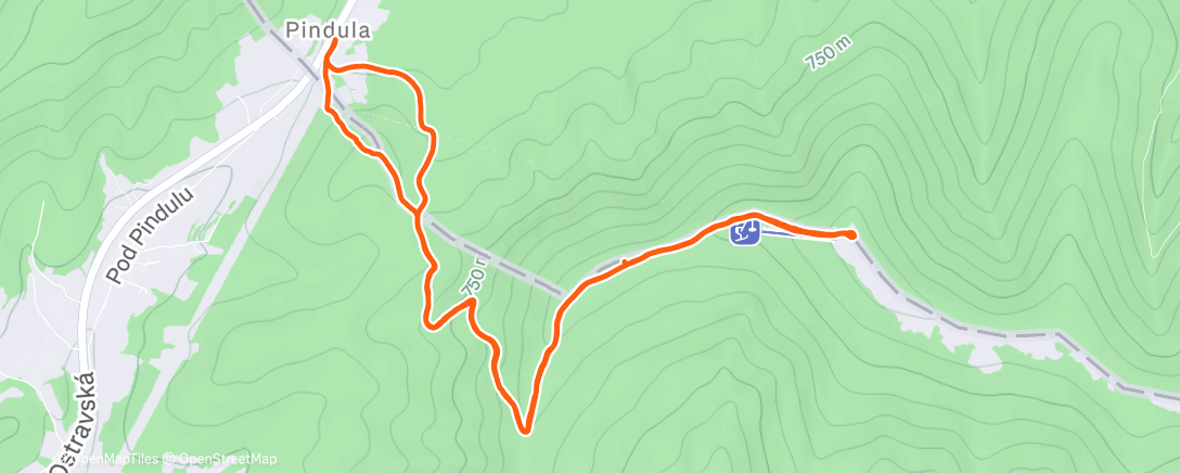Карта физической активности (Radhošť 👌)