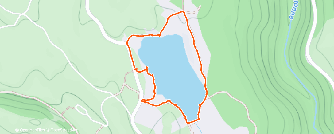Map of the activity, Afternoon Hike