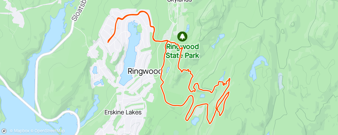 「Lunch Mountain Bike Ride」活動的地圖