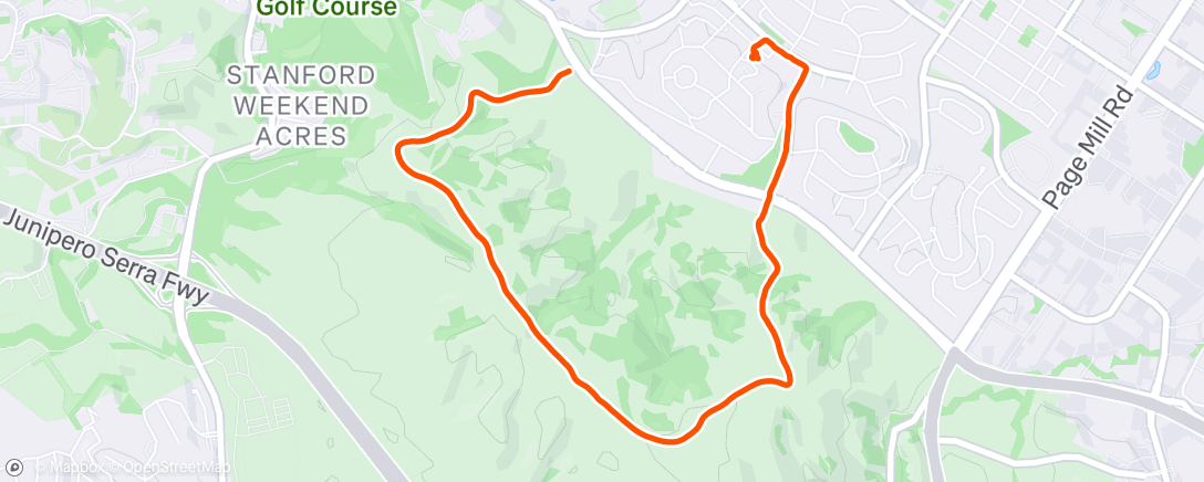 Map of the activity, Afternoon Walk