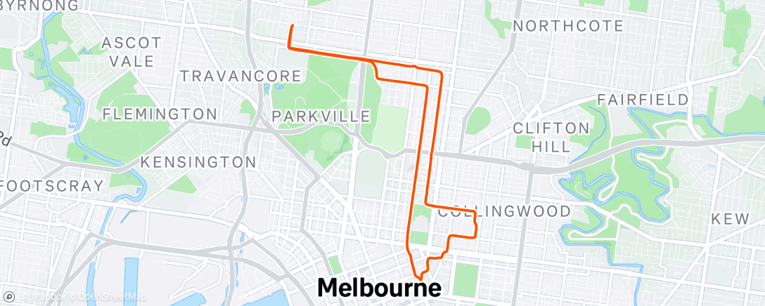 Map of the activity, Morning Ride