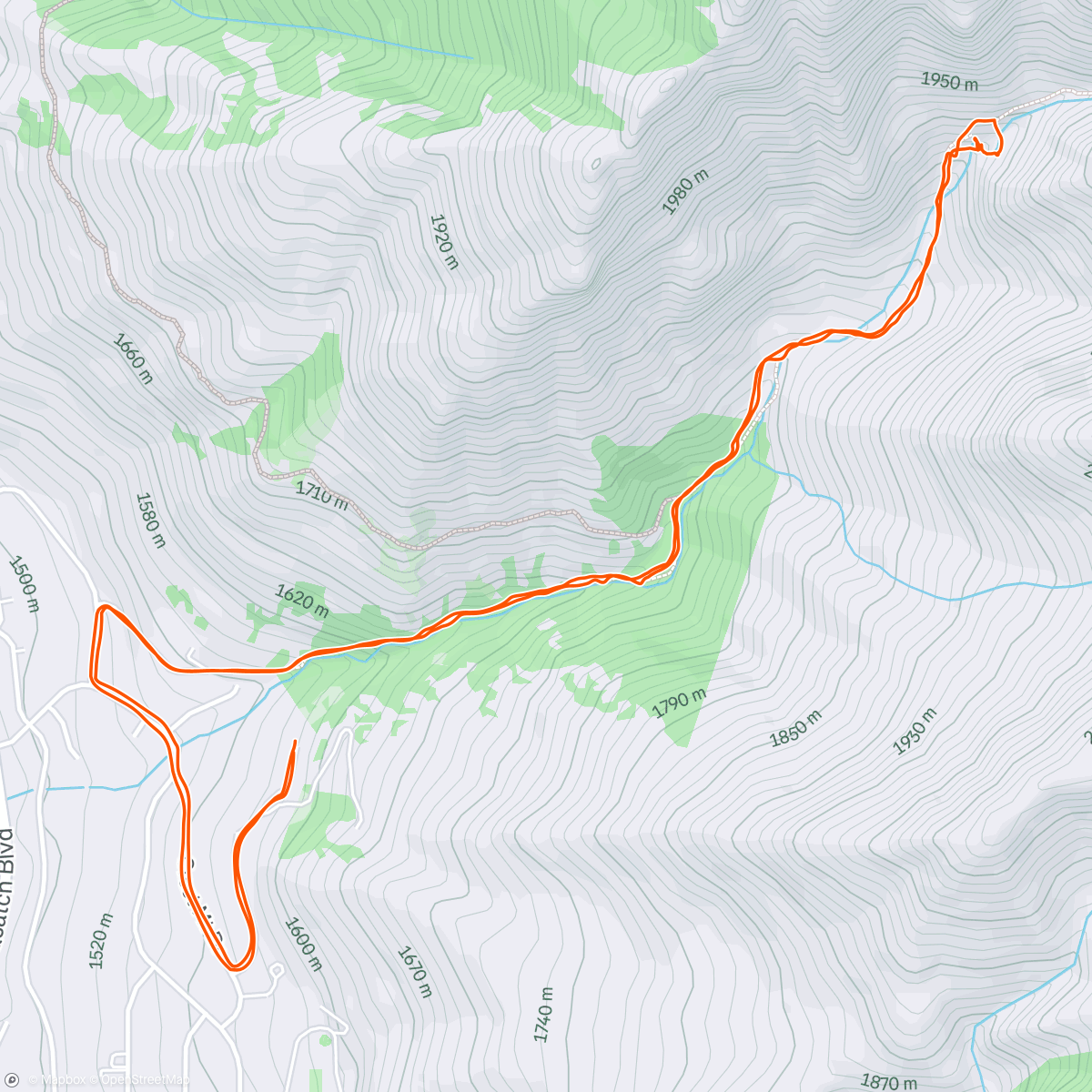 Map of the activity, Wutterfal