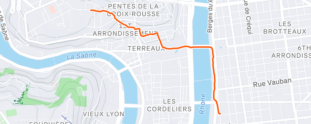 Карта физической активности (Marche dans l'après-midi)