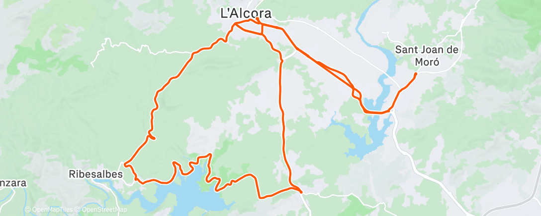 Map of the activity, Morning Ride