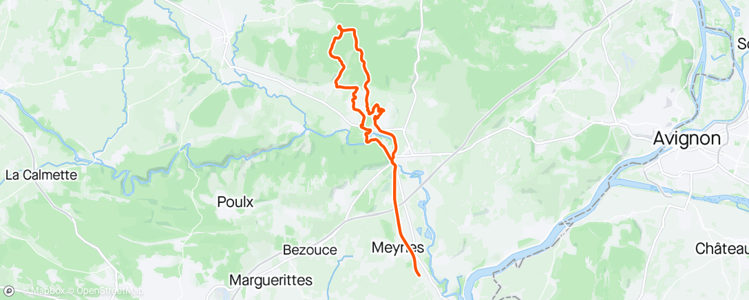 Map of the activity, Morning Ride