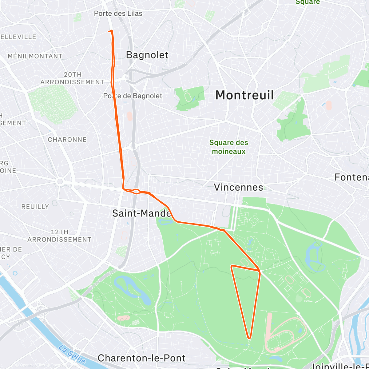 Map of the activity, Morning Ride