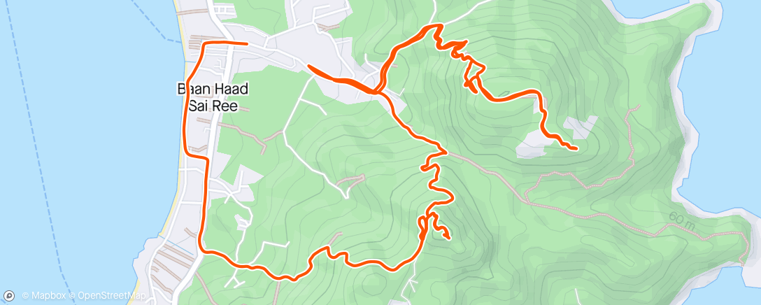 Map of the activity, Trail run/hike to viewpoints