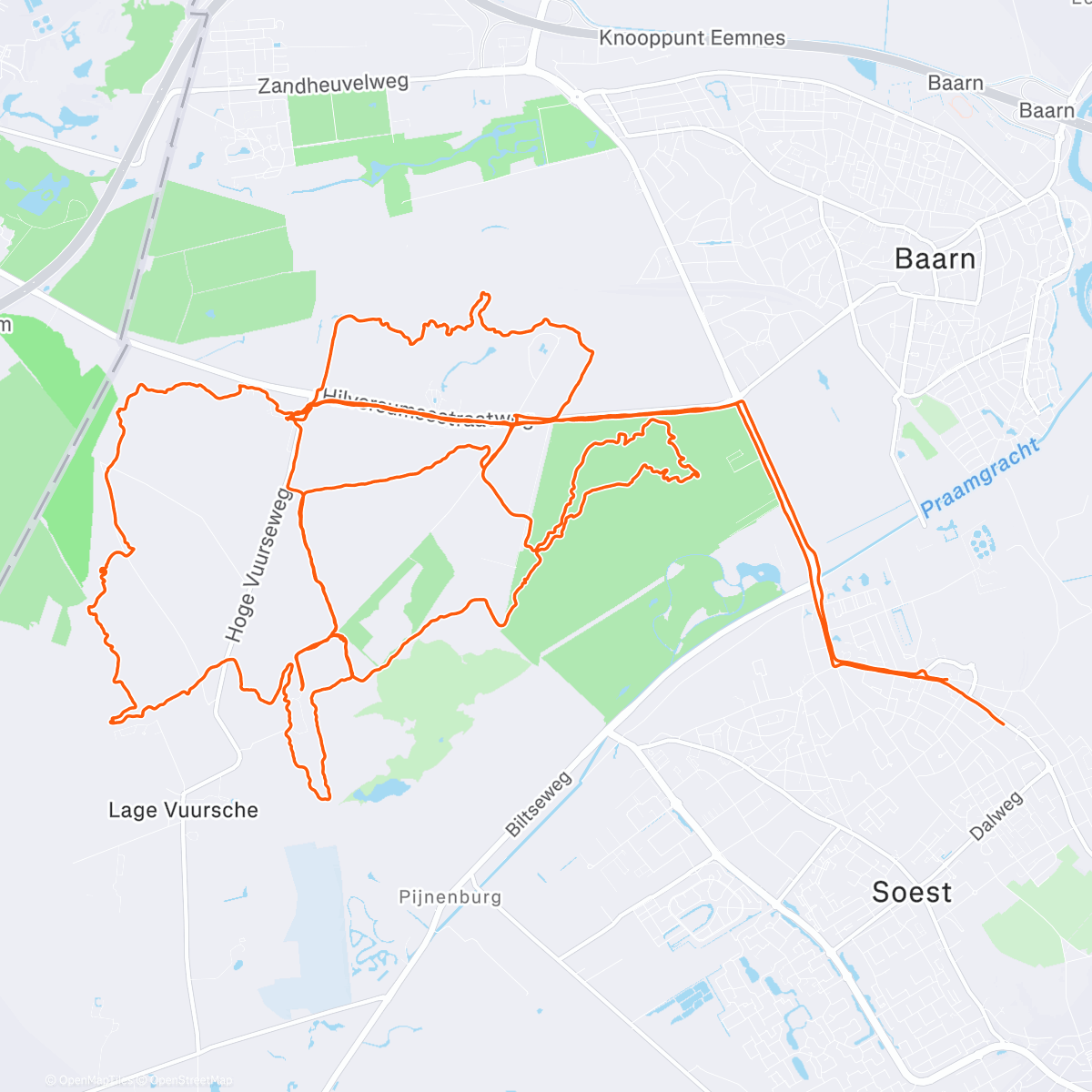 Map of the activity, Met zoon en Opa Kees het bos in. En dan wordt-ie ook nog geïnterviewd door het Jeugdjournaal! Middag om nooit te vergeten.
