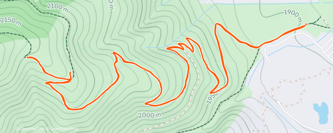 Map of the activity, Afternoon Trail Run