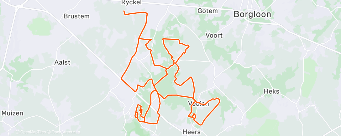 Mappa dell'attività Middagrit