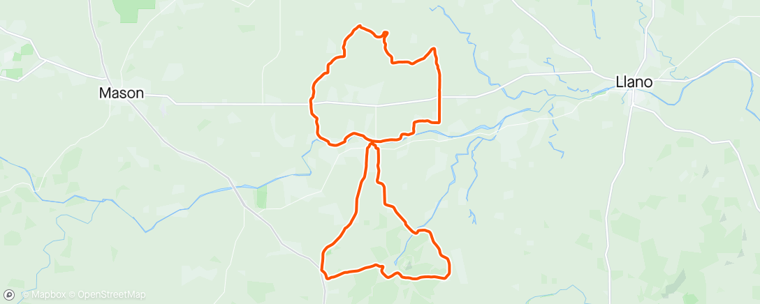 Map of the activity, Castell Gravel race