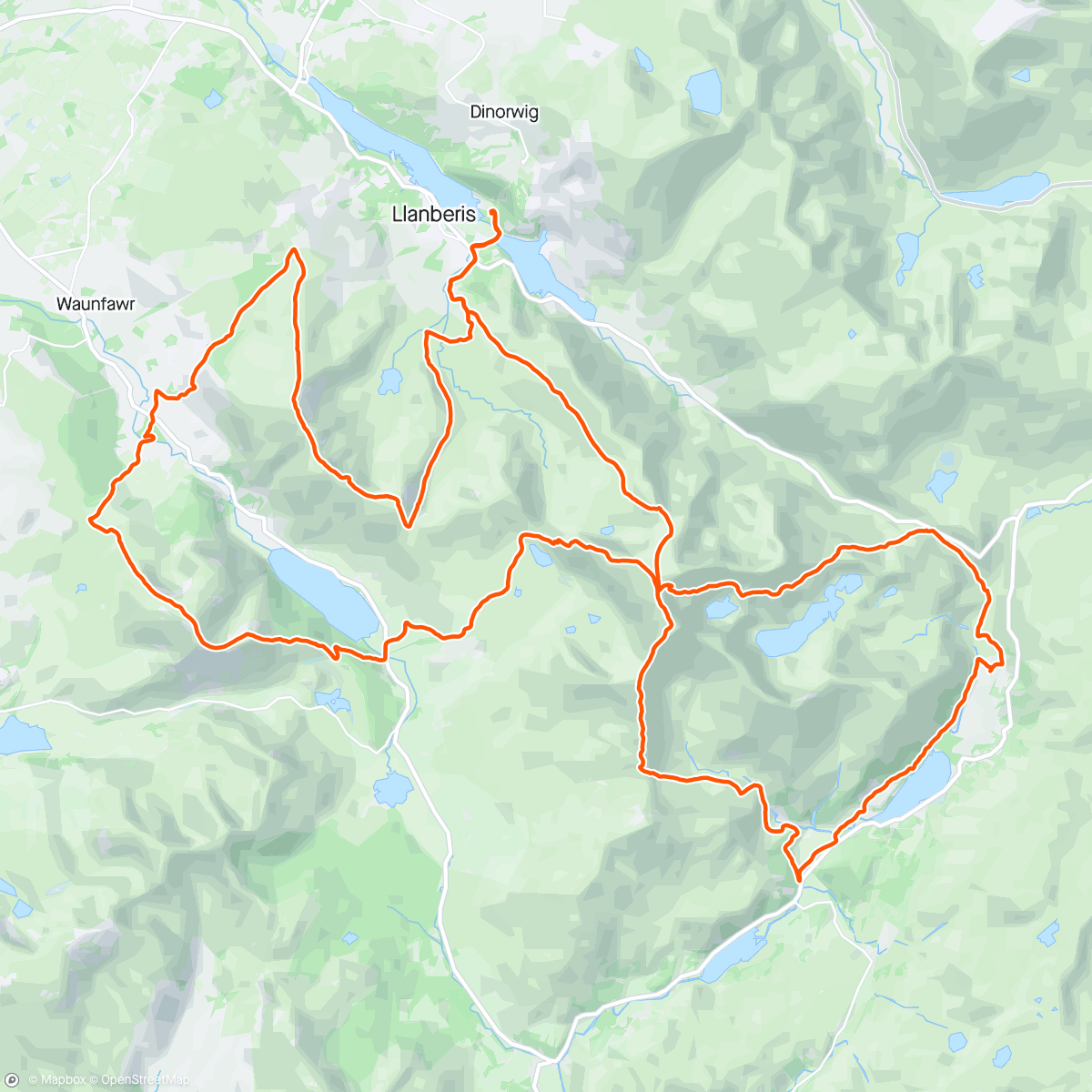Map of the activity, Ultra-trail Snowdonia by UTMB: #UTS50