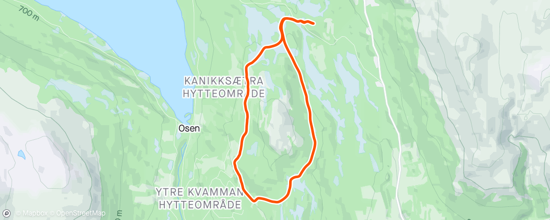 Map of the activity, Skøyting med Tarje