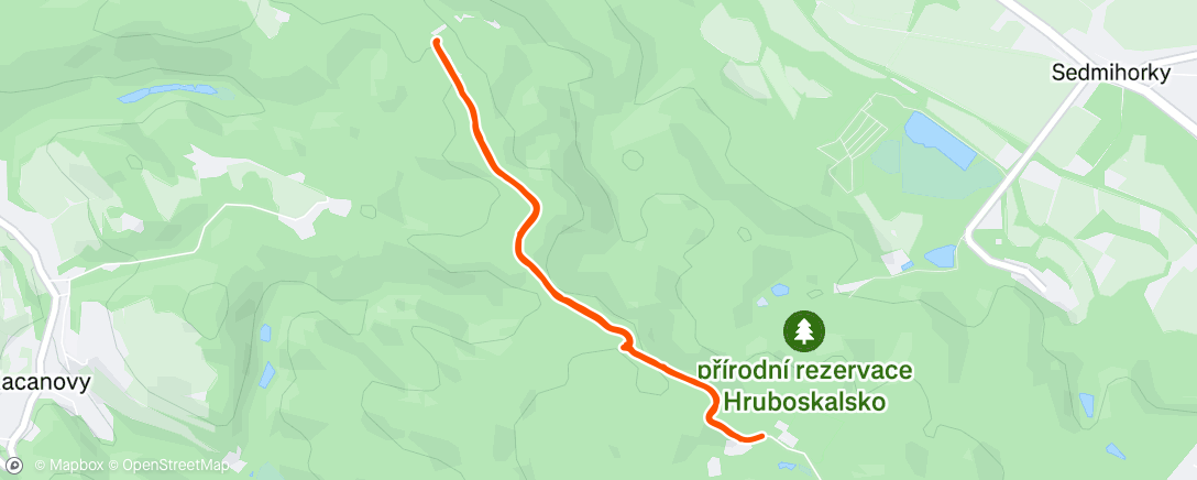 Map of the activity, Lunch Walk