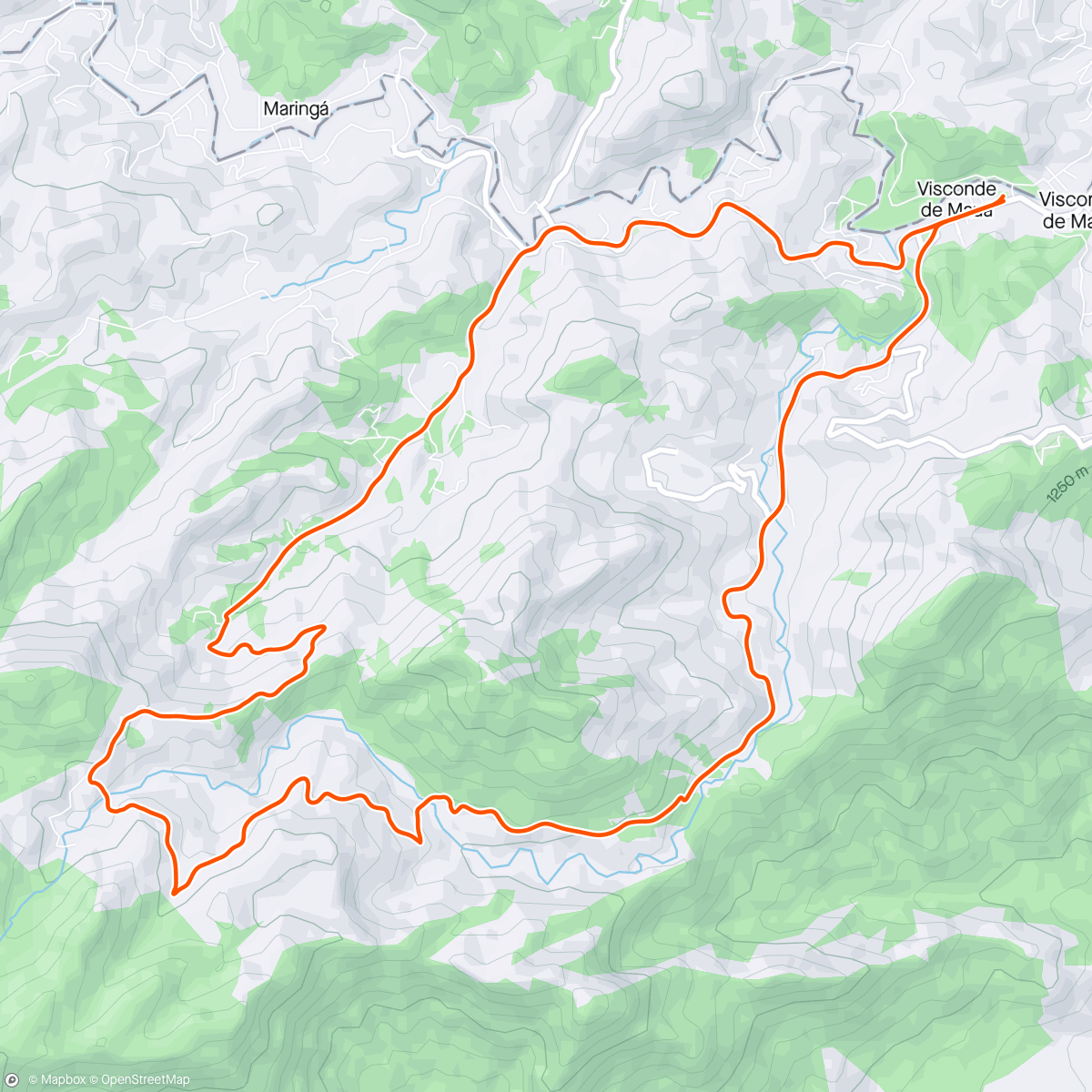 Mapa da atividade, Desafio da TUTAN (42 km no sábado e 21 km no domingo).