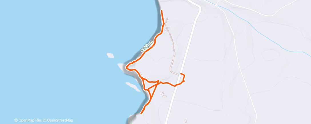 Map of the activity, Morning Walk