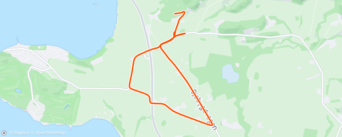 Mapa da atividade, 5 km tempo
