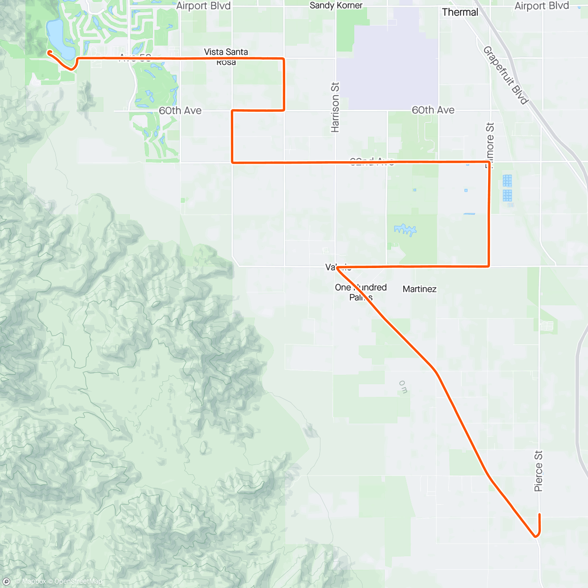 Mappa dell'attività ROUVY - Lake Cahuilla to Oasis | California | USA