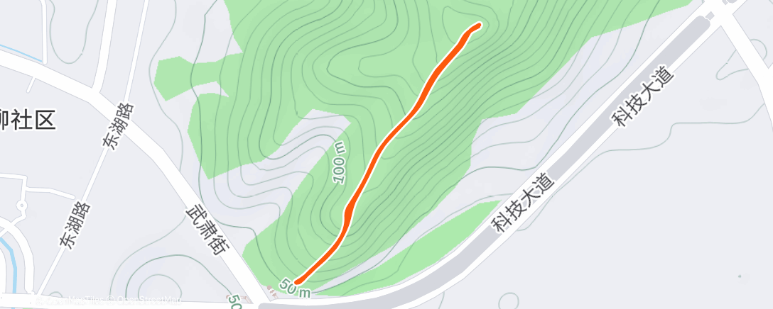 Map of the activity, 午后骑行