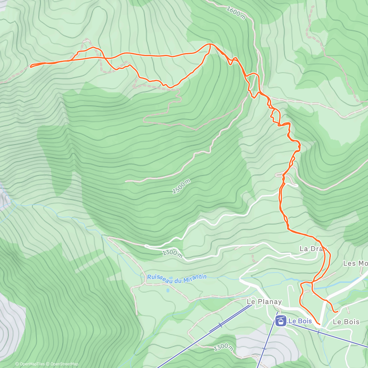 活动地图，Côte 2000 AR