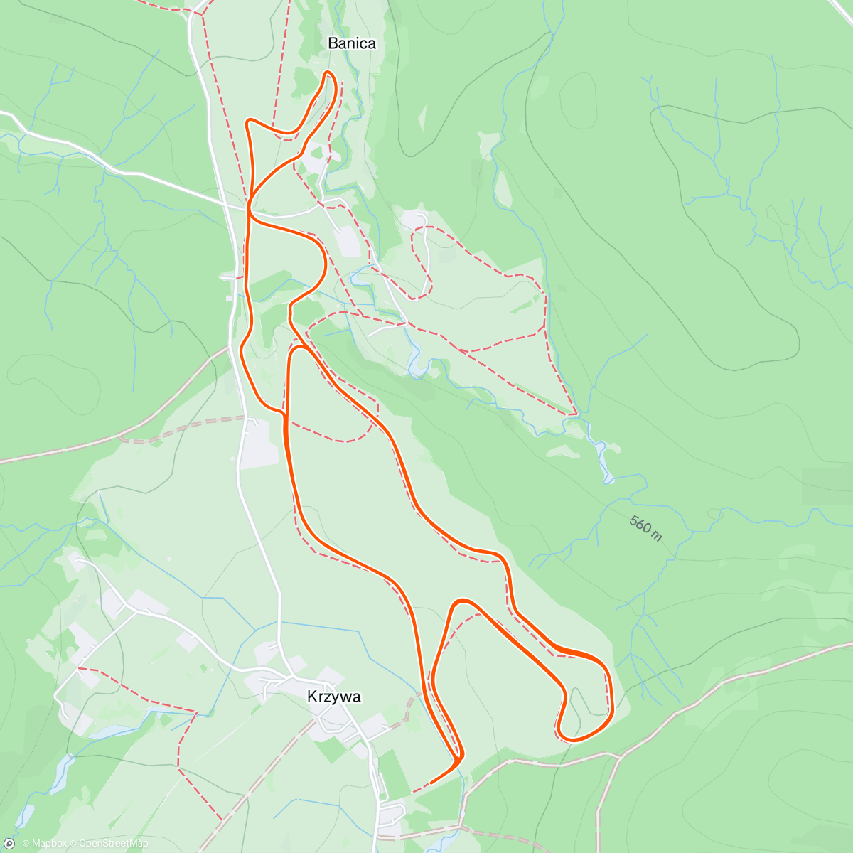 Mappa dell'attività Lunch Nordic Ski