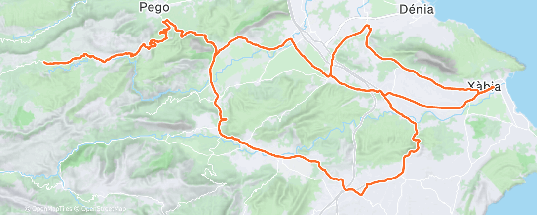 Map of the activity, Lunch Ride