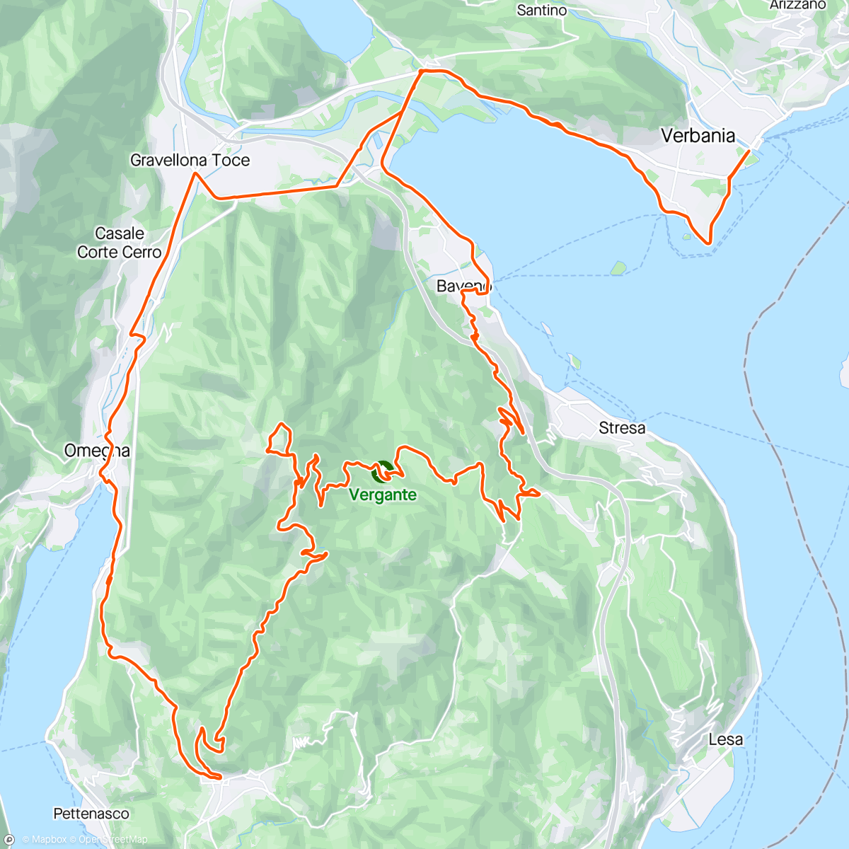 Map of the activity, Verbania 3 🇮🇹⛰️🌤