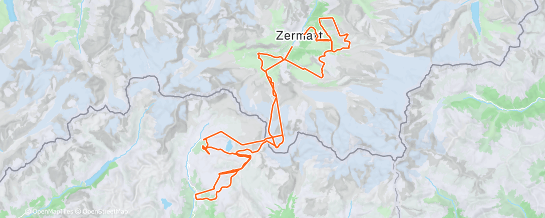 Map of the activity, Morning Alpine Ski