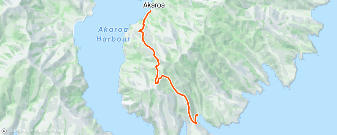 Map of the activity, ROUVY - Akaroa - Flea Bay - Stony Bay