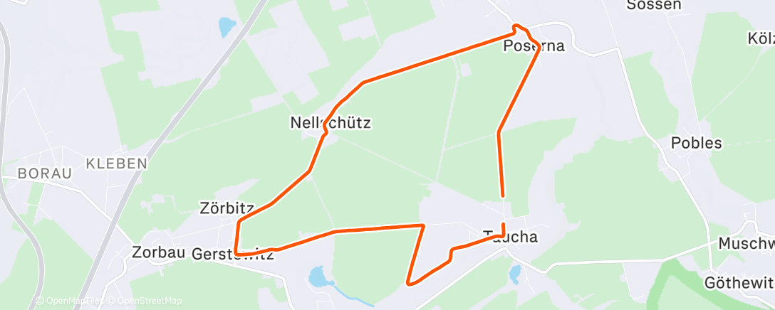 Карта физической активности (Lauf am Morgen)