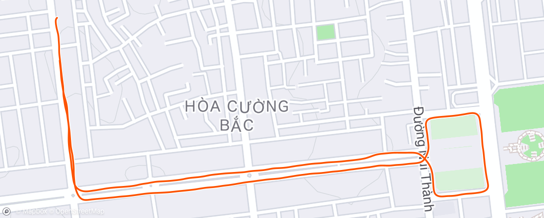 Map of the activity, Morning Run