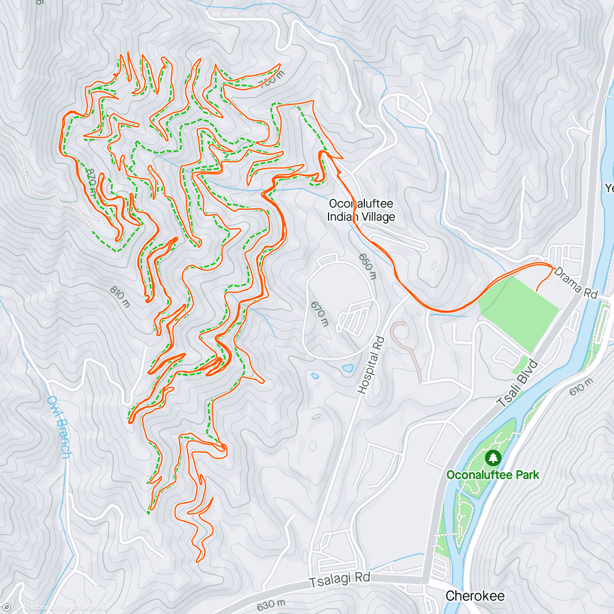 Map of the activity, Fire mountain inferno day 2!
