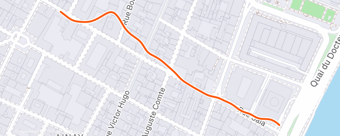 Map of the activity, Morning Run