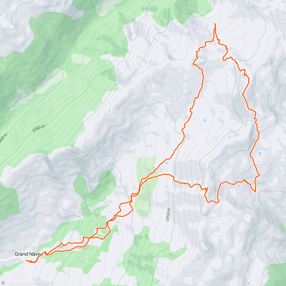 Mapa de la actividad (J1 exploration et égrainage des participants)