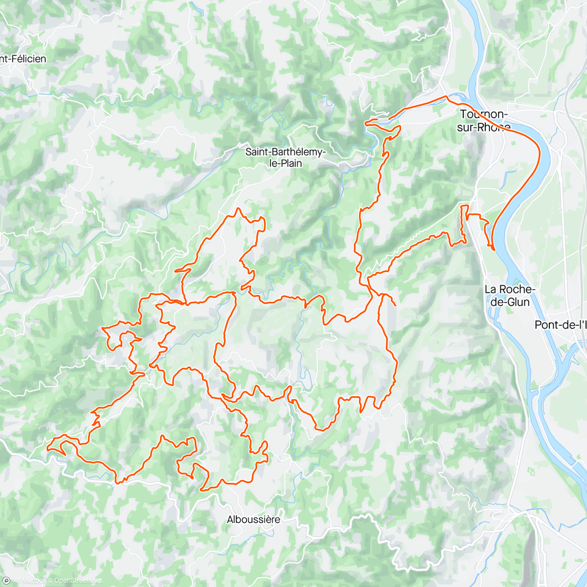 活动地图，Ardèche Gravel 😃👌