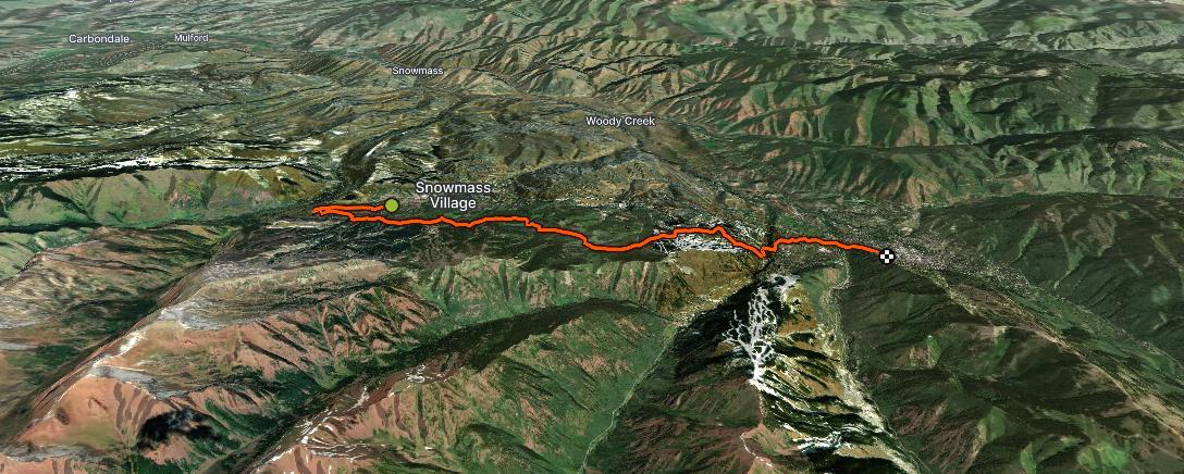 Map of the activity, Golden Leaf Trail Race