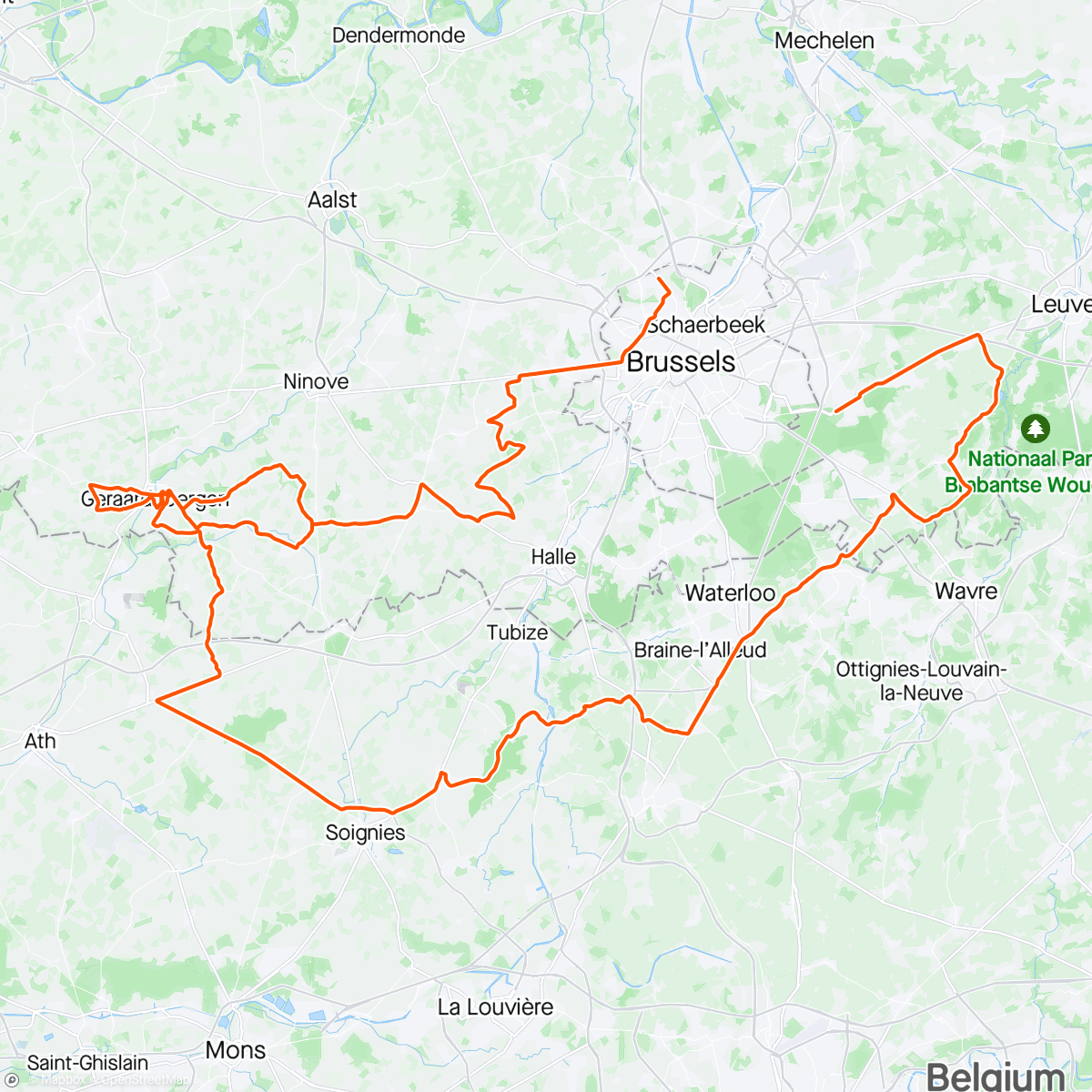 Map of the activity, Brussels Cycling Classic 🇧🇪.. 7imo!