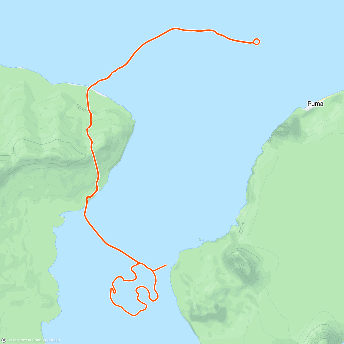 Map of the activity, Climb Portal: Crow Road at 100% Elevation in Watopia