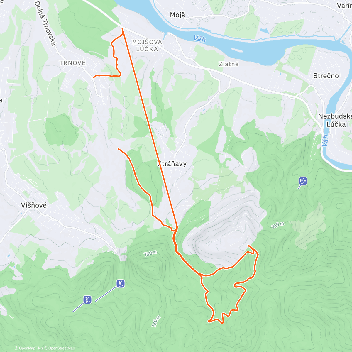 Карта физической активности (Morning Hike)